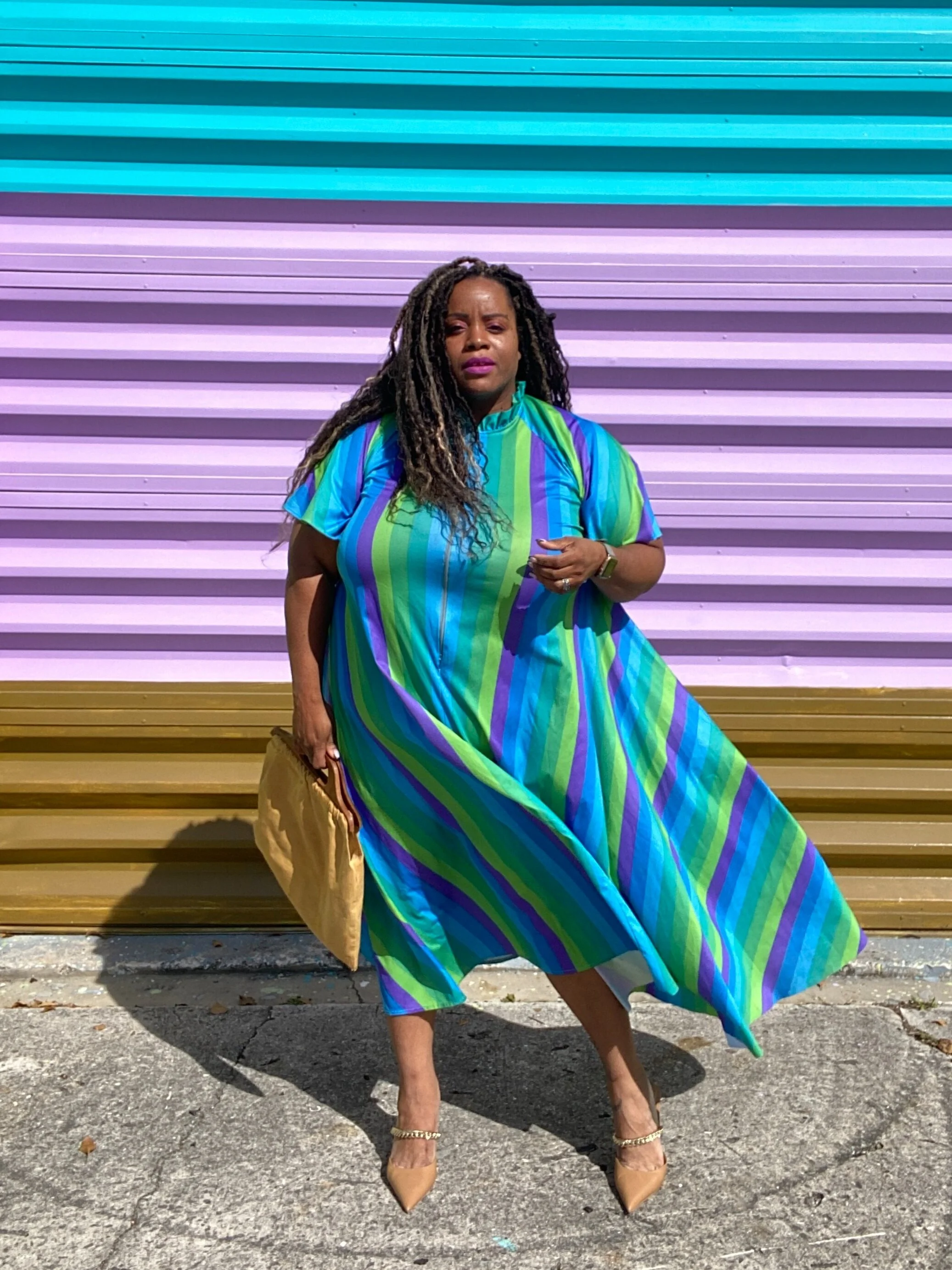 Multicolor Vintage House Dress