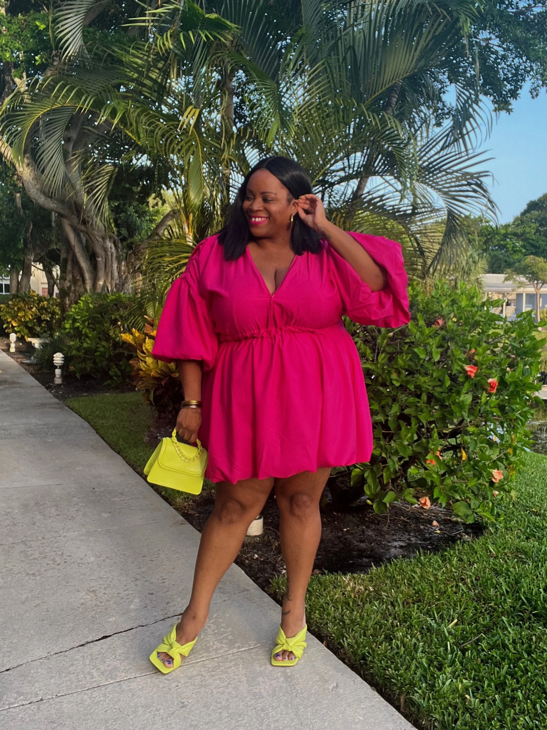 Pretty Little Thing Plus Puffball Hem Dress