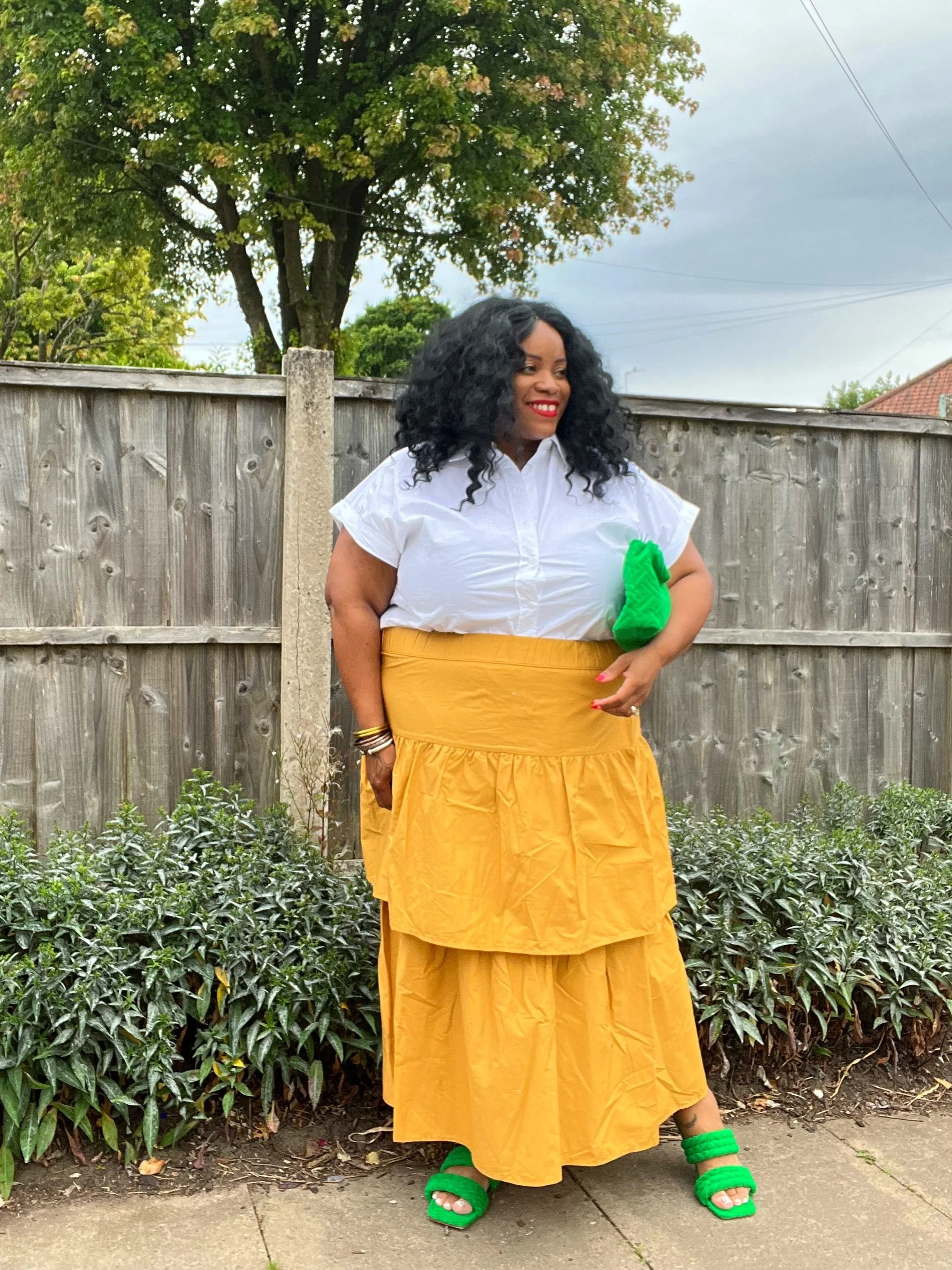 Who What Wear Tiered Skirt