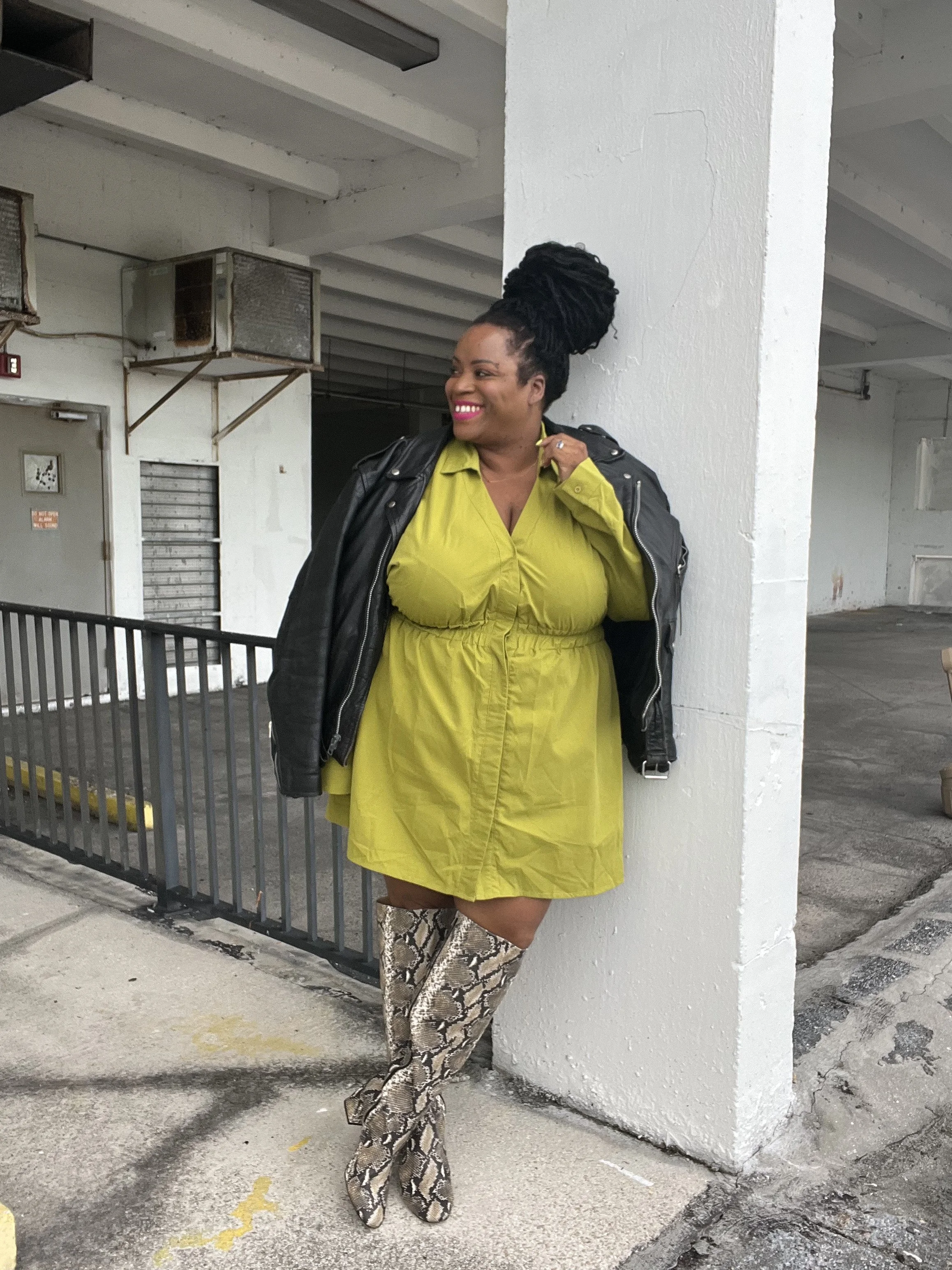 Moto Jacket and Wide Calf Boot