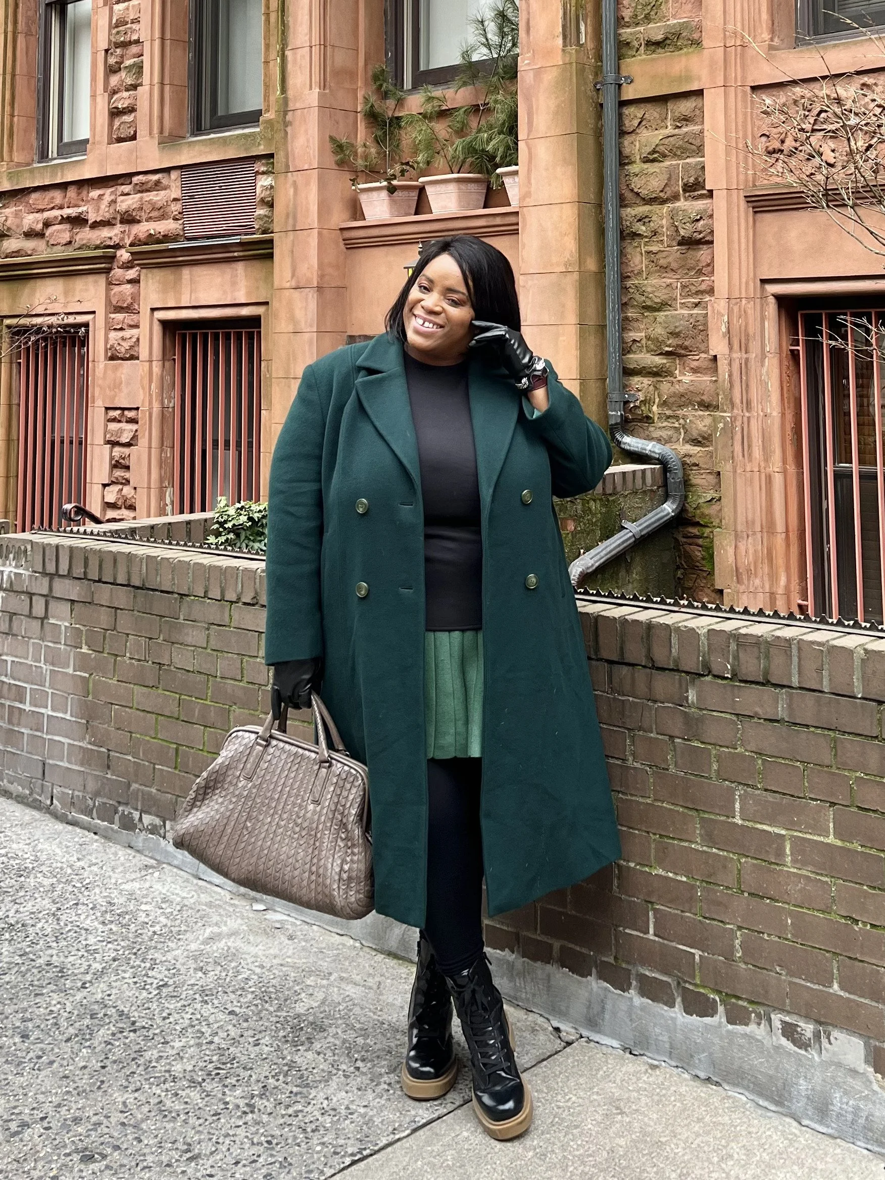 Vintage Wool Coat and Fashion Nova Sweater Set