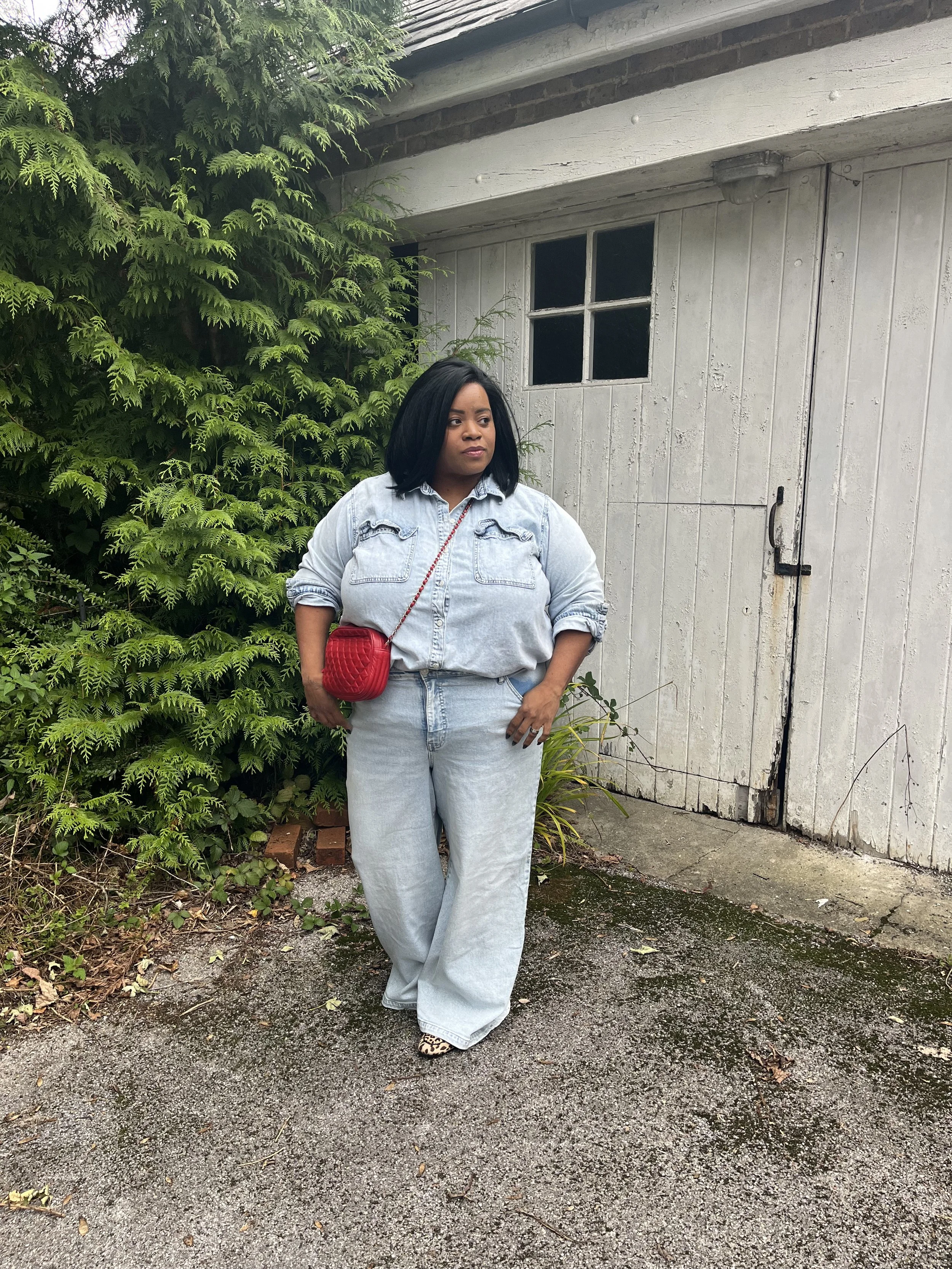 Denim on Wide Leg Denim