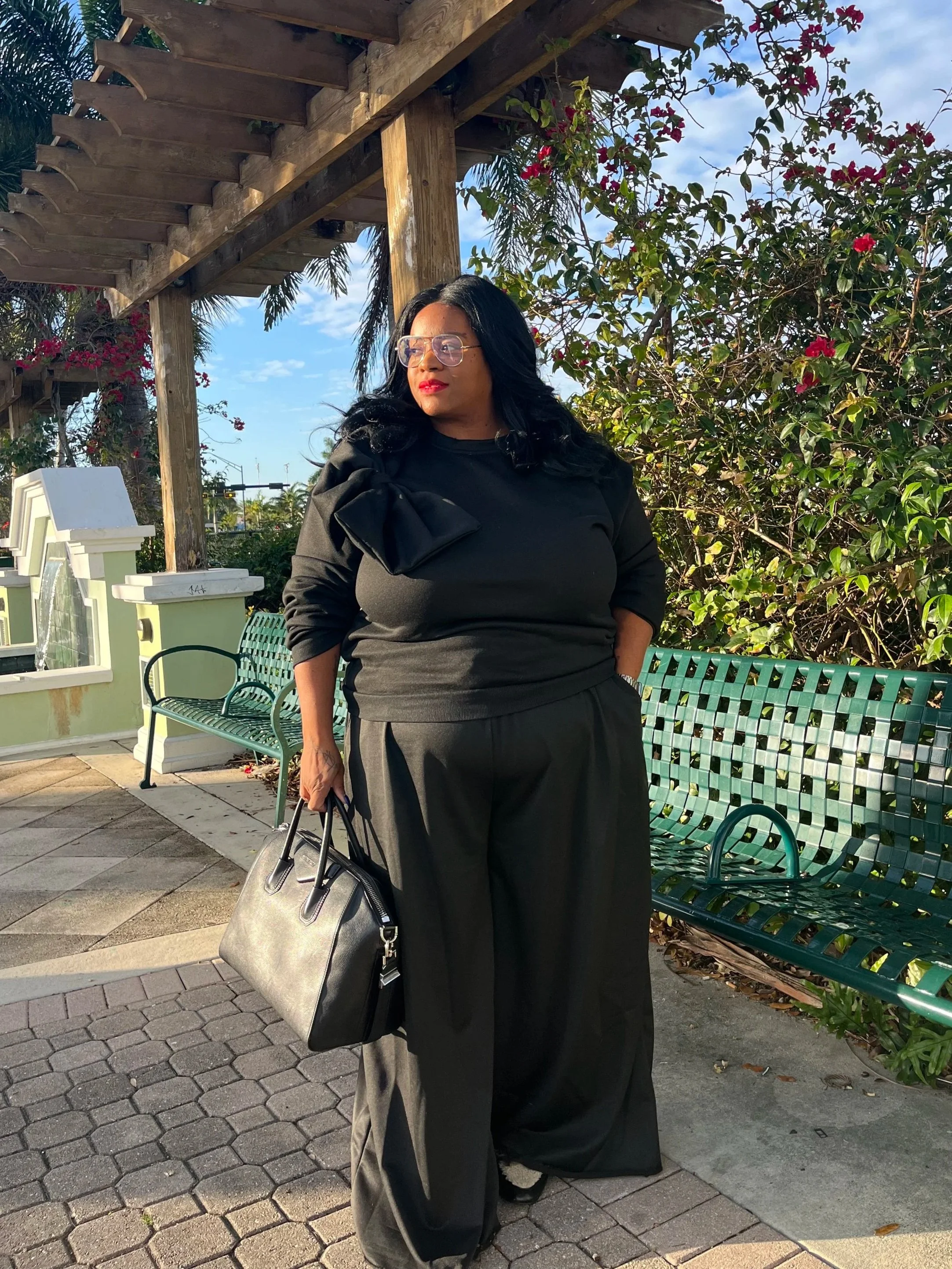 Black-on-Black Sweatsuit