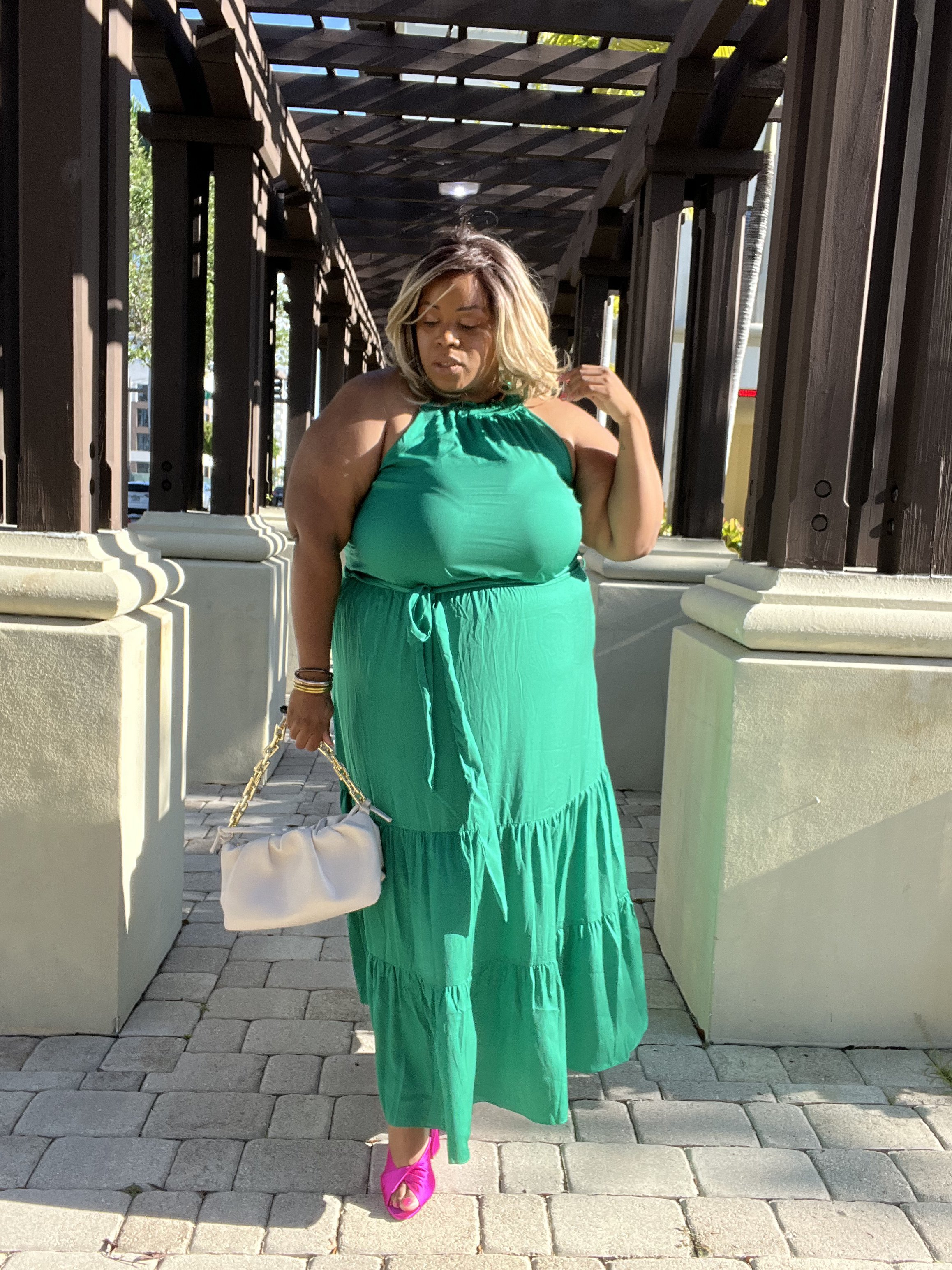 City Chic Green Maxi Dress Dionne Dean