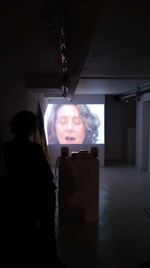 Michelle Jaffe video projection as part of "Total Styrene: True Believer" Photo credit: Julian Pozzi