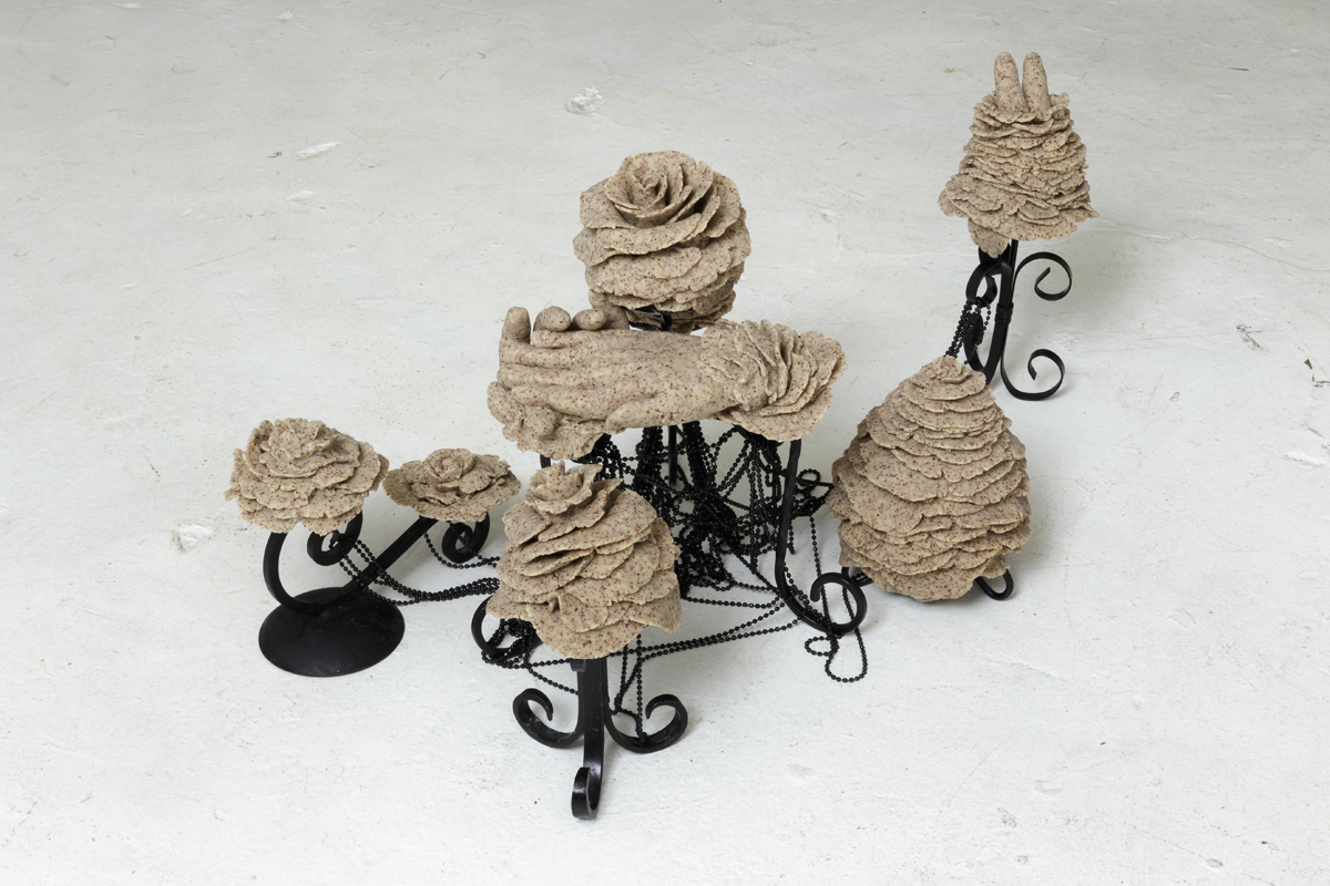 Sessa Englund, Bloom Series 3 , 2017 Marzipan, cast iron