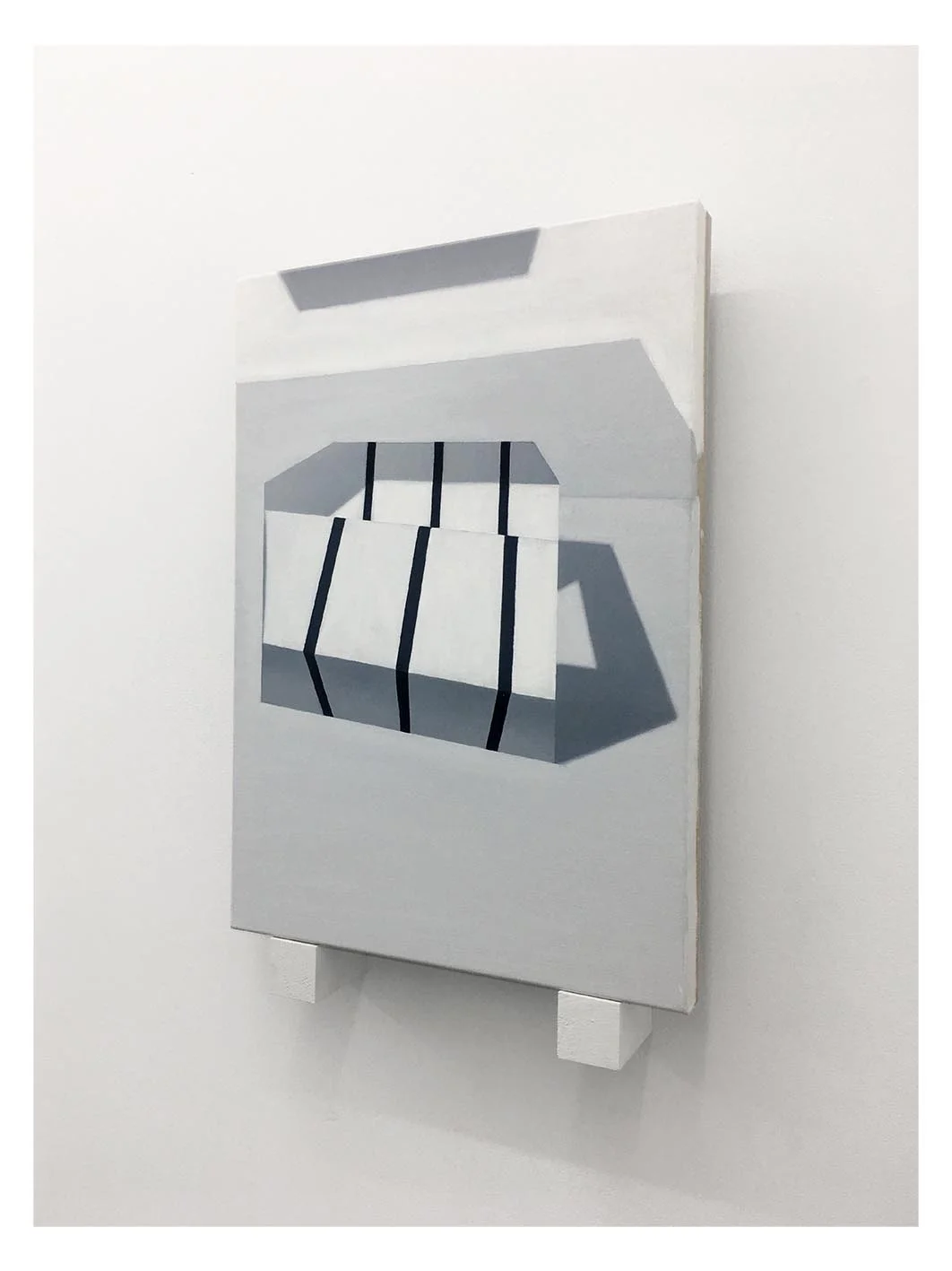 “Divergent” Oil on linen, pine, synthetic polymer 50 x 36 x 6cm Five Walls Projects May 16 -June 2 2018