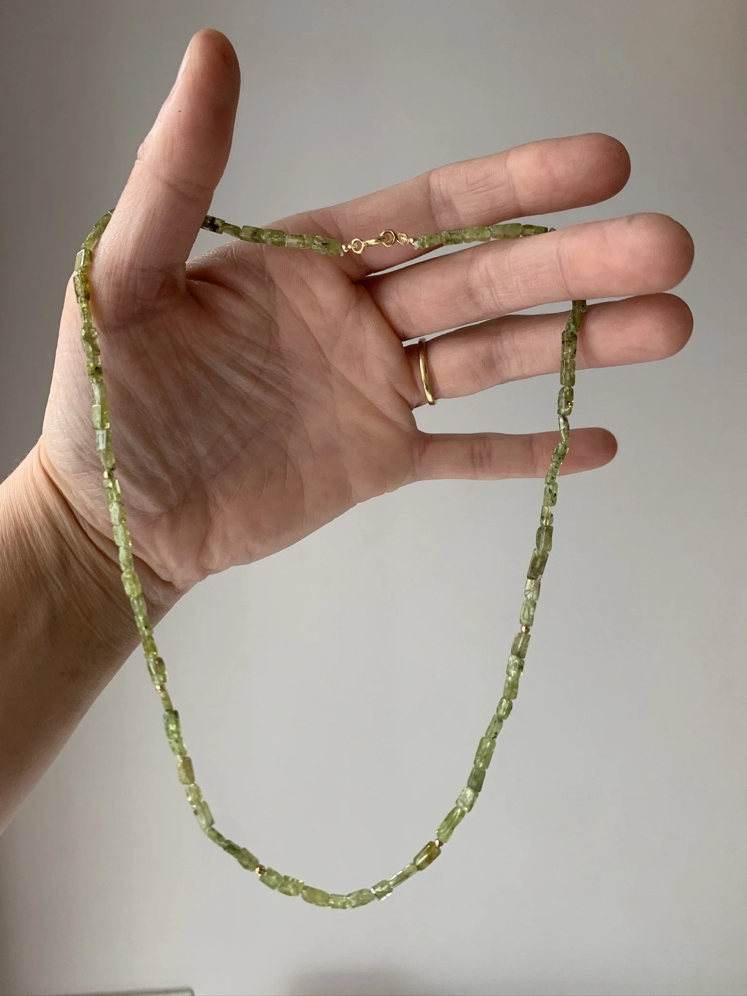 peridot necklace