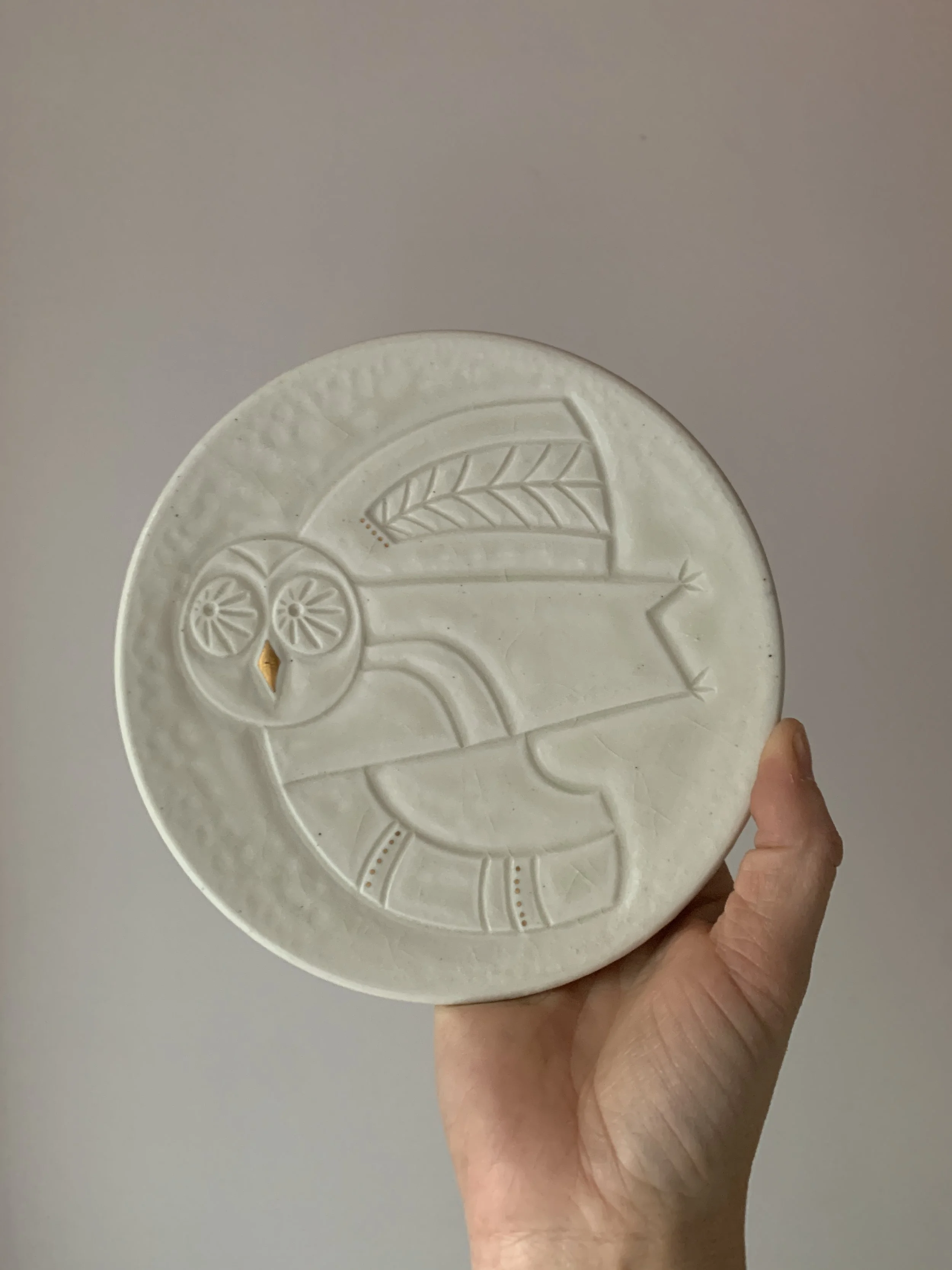 owl snack plate