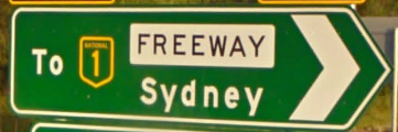 A sign for the F3 (Sydney to Newcastle Freeway)