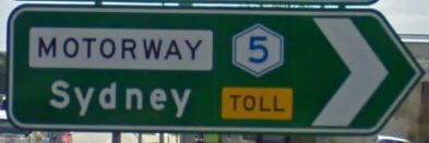 A sign for the M5 (South-Western Motorway)