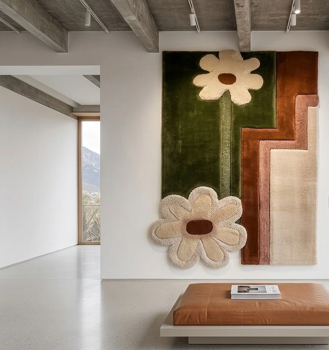 What if the art on your wall could live on your floor instead?
Introducing a new collection where the boundary between wall and floor simply disappears. Same piece. Two lives. Your call.
More drops coming this week. 👀

#TextileArt #WallArt #ArtColle