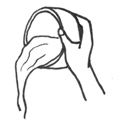 2. Pour the hot water away.