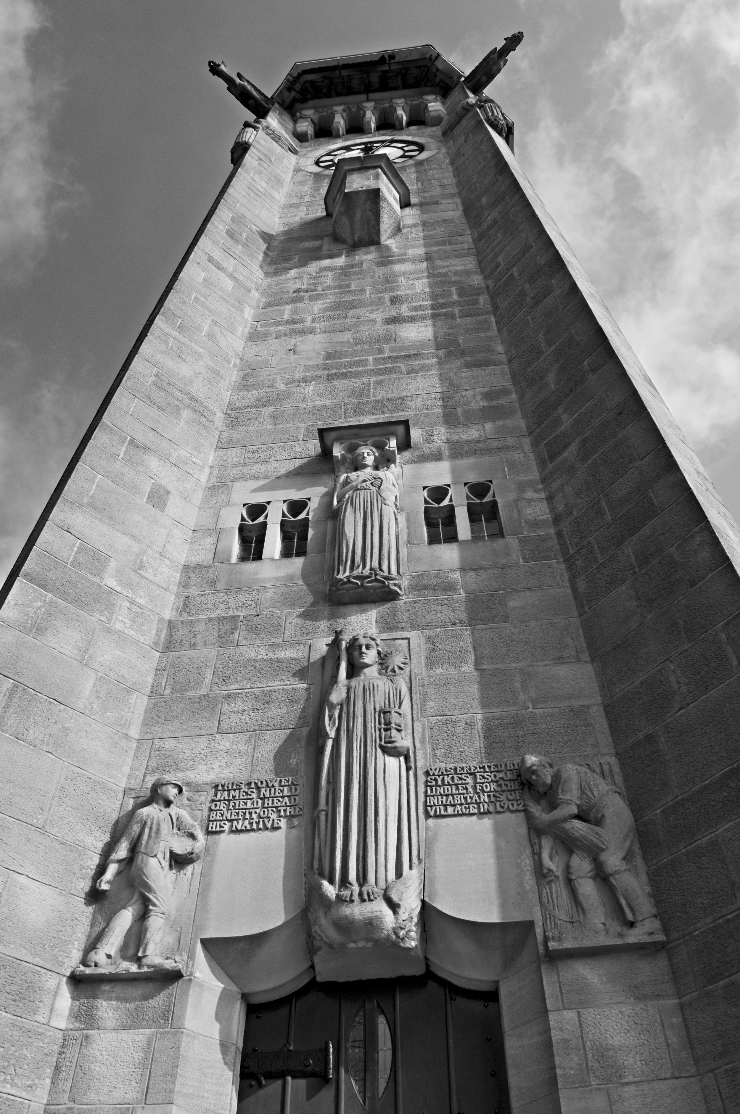 Front Face of Lindley Clocktower