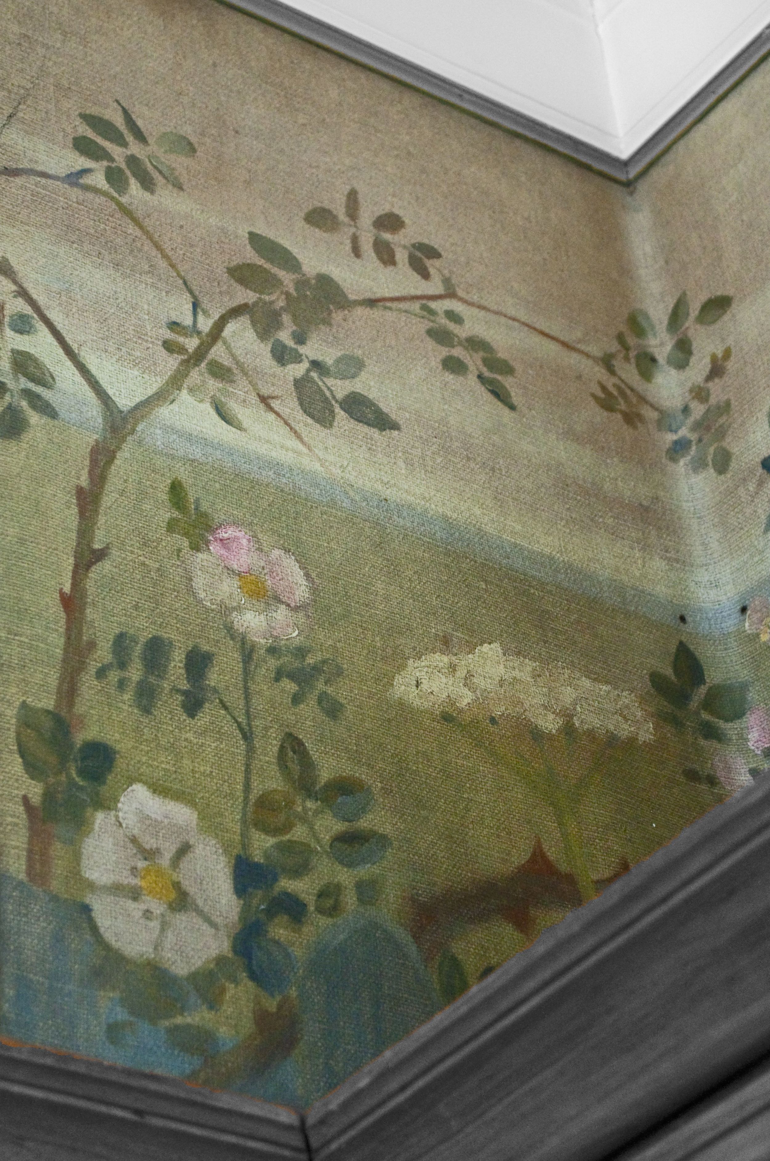 Briar roses painted by F W Jackson