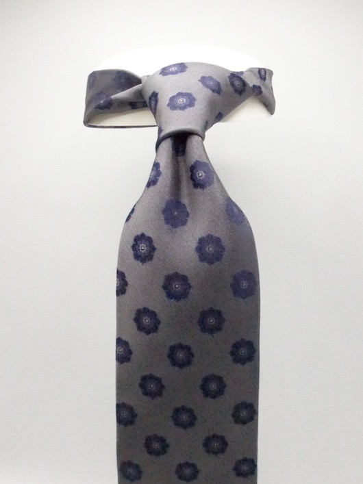 lindman new york custom necktie blue grey