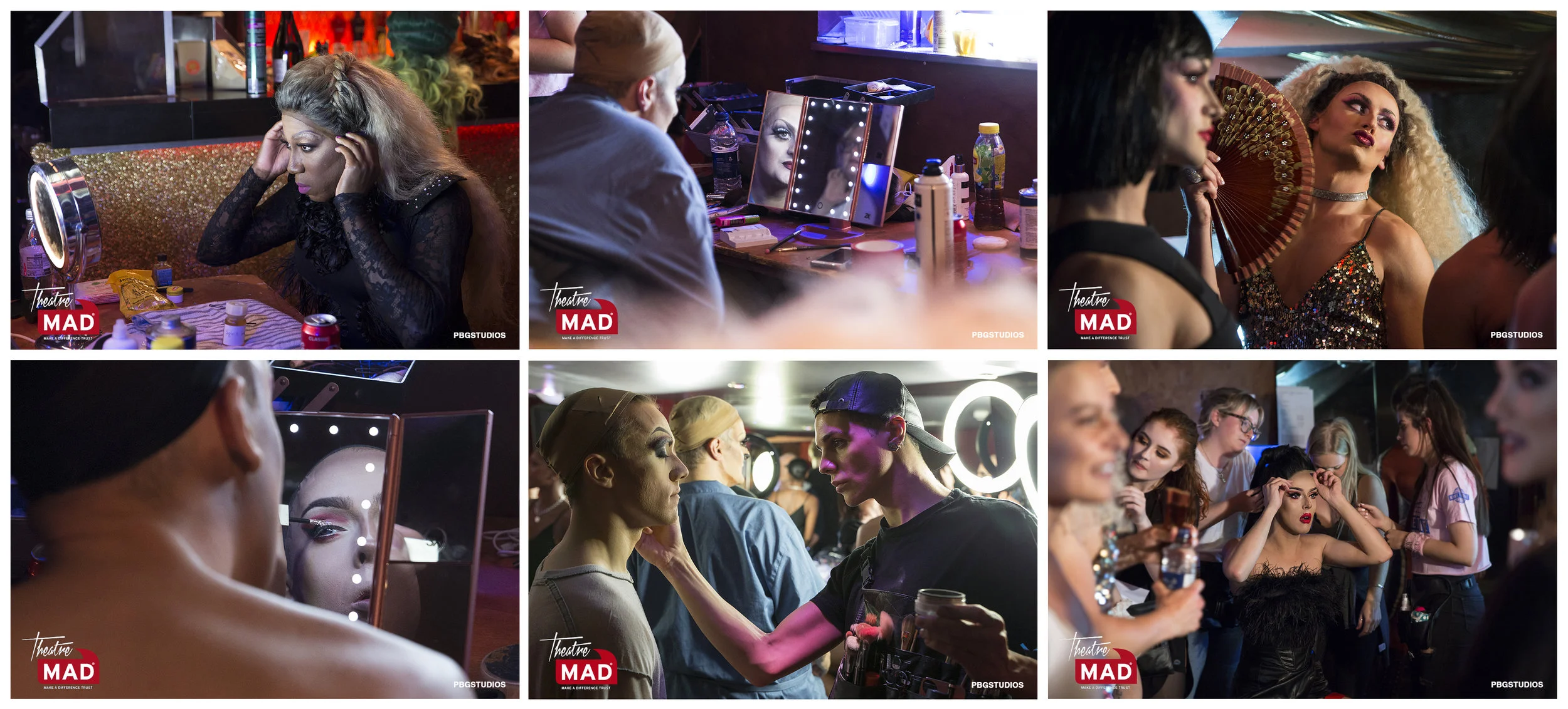 MAD Drag night back stage at the Café de Paris (see Press and Events page for full gallery)