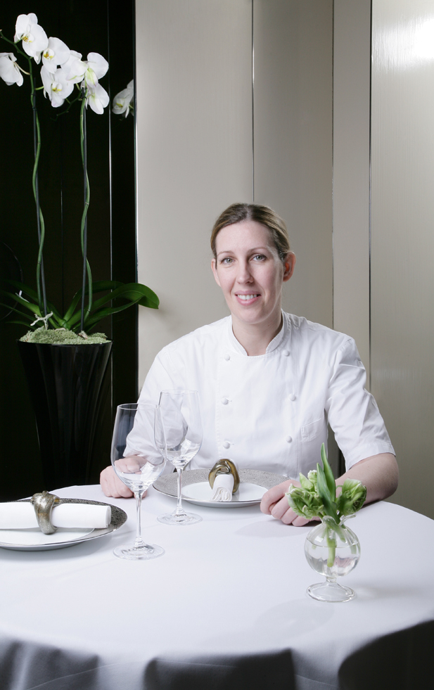 chef Clare Smyth photographed at Restaurant Gordon Ramsay