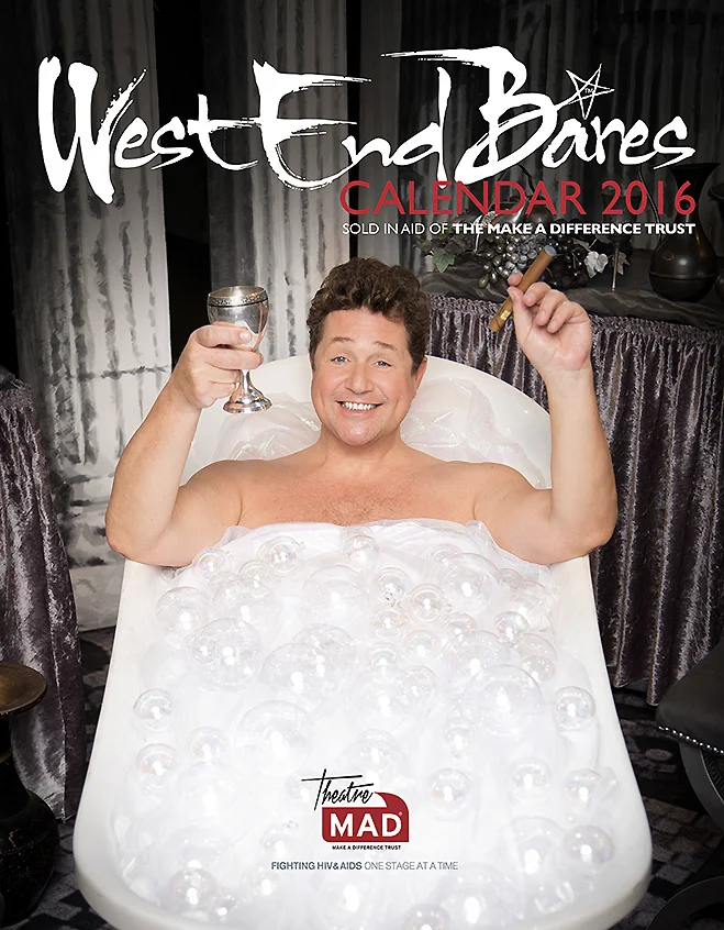 Sir Michael Ball, photographed at the Chichester Festival Theatre for West End Bares calendar 2016
