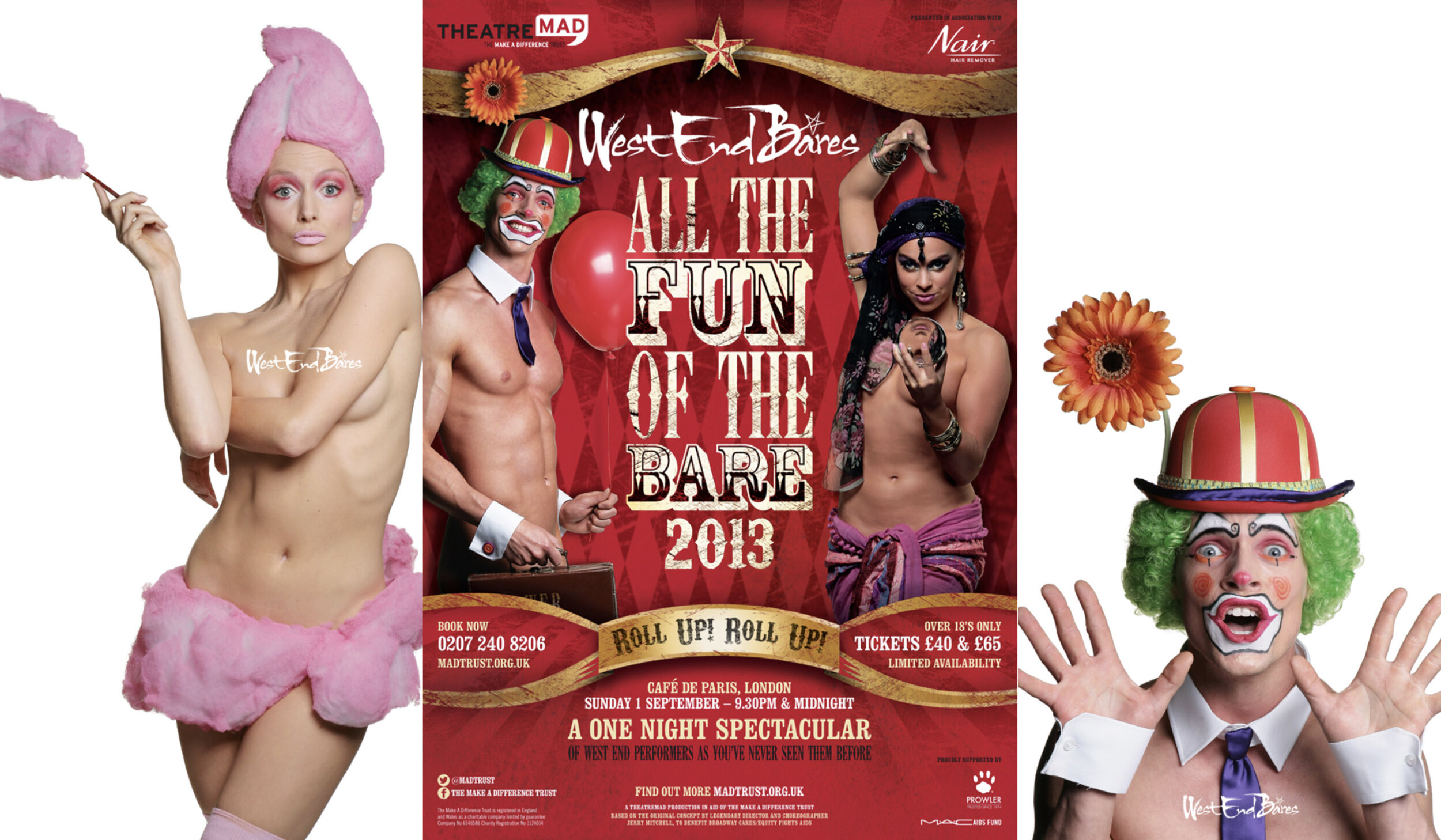 West End Bares show promo - All the Fun of the Bare. shot at the Cafe de Paris