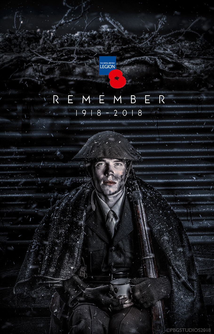 100 year anniversary of Armistice day - actor Jamie Barnard
