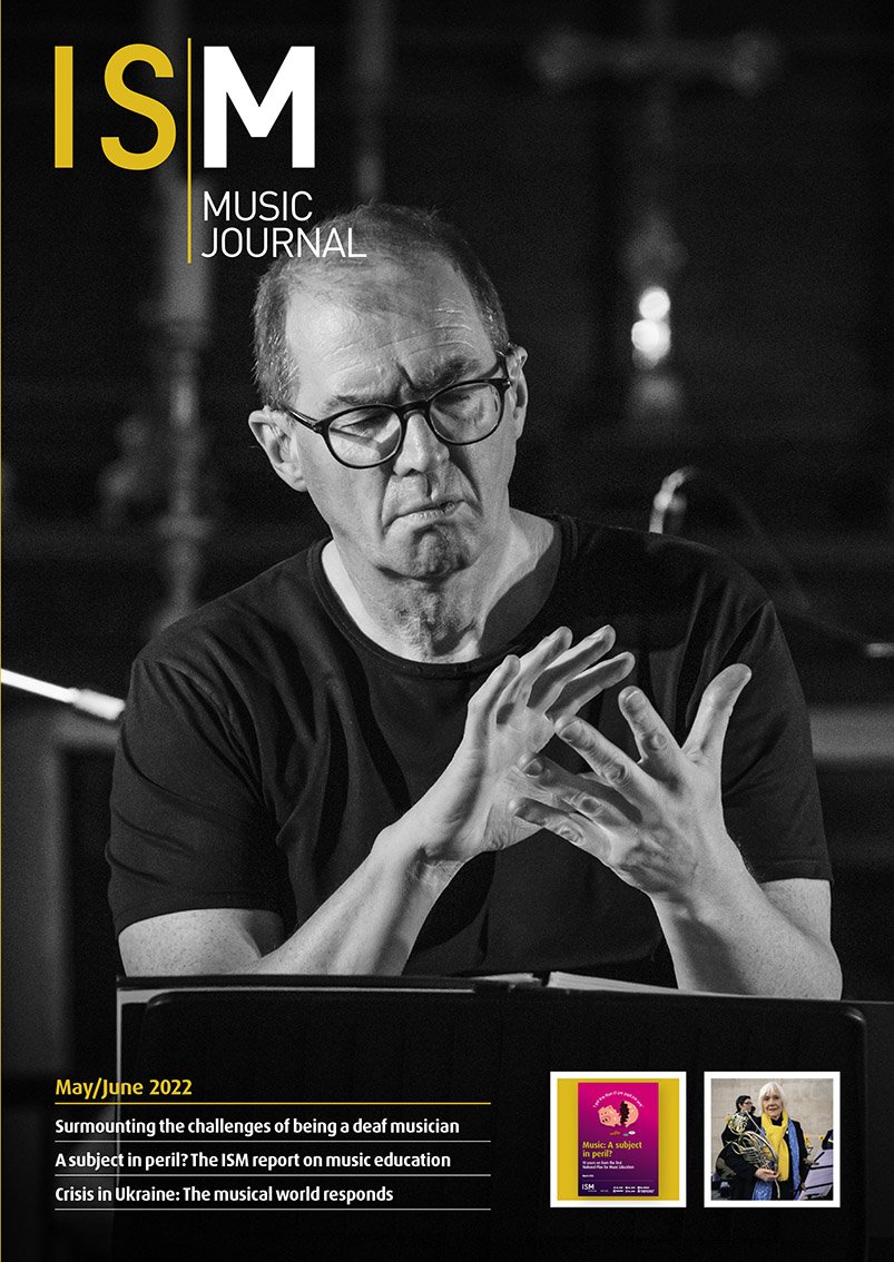 Paul Whittaker MBE - cover of the ISM Music Journal