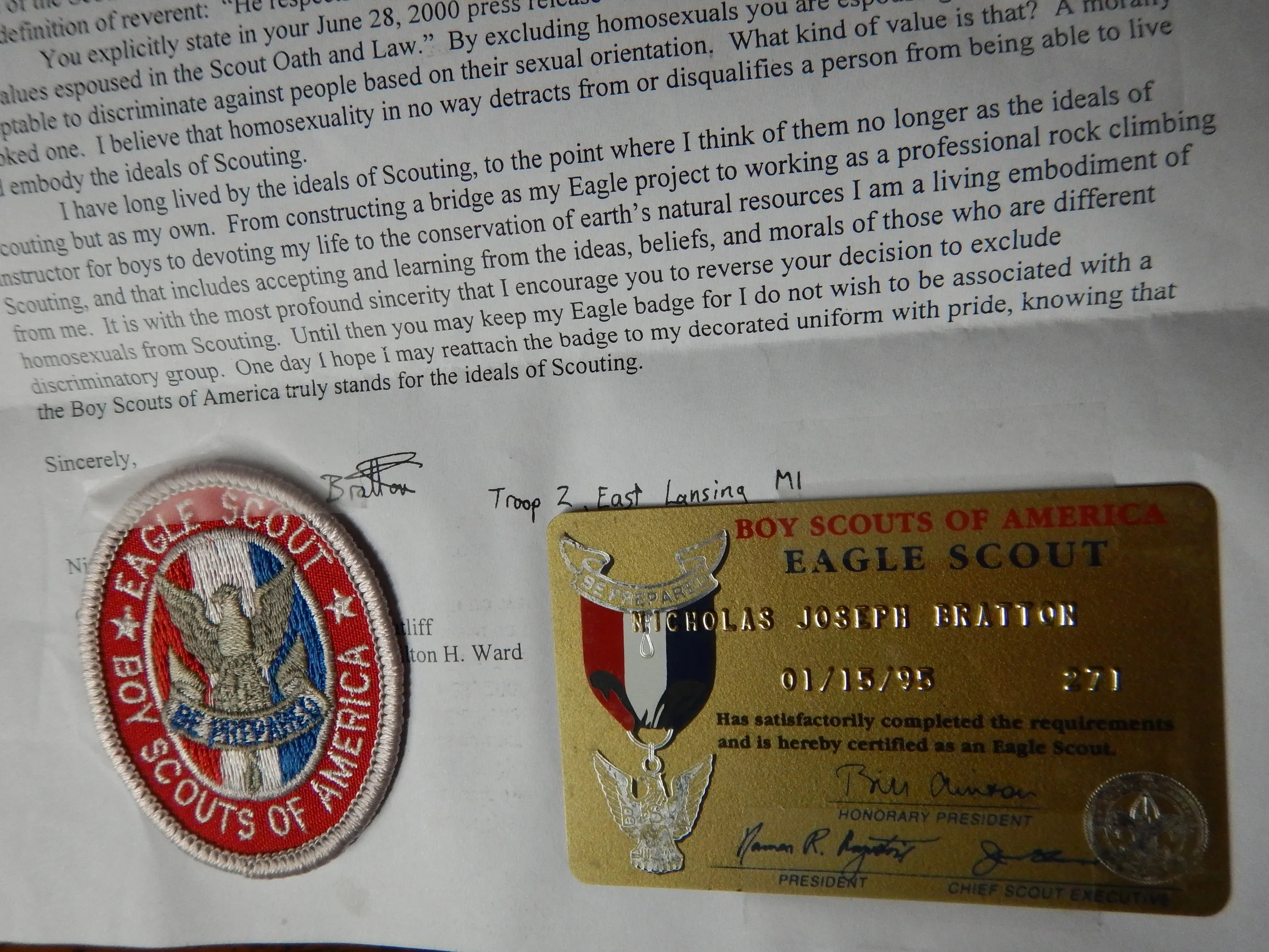 A letter from Secretary of Defense Robert Gates