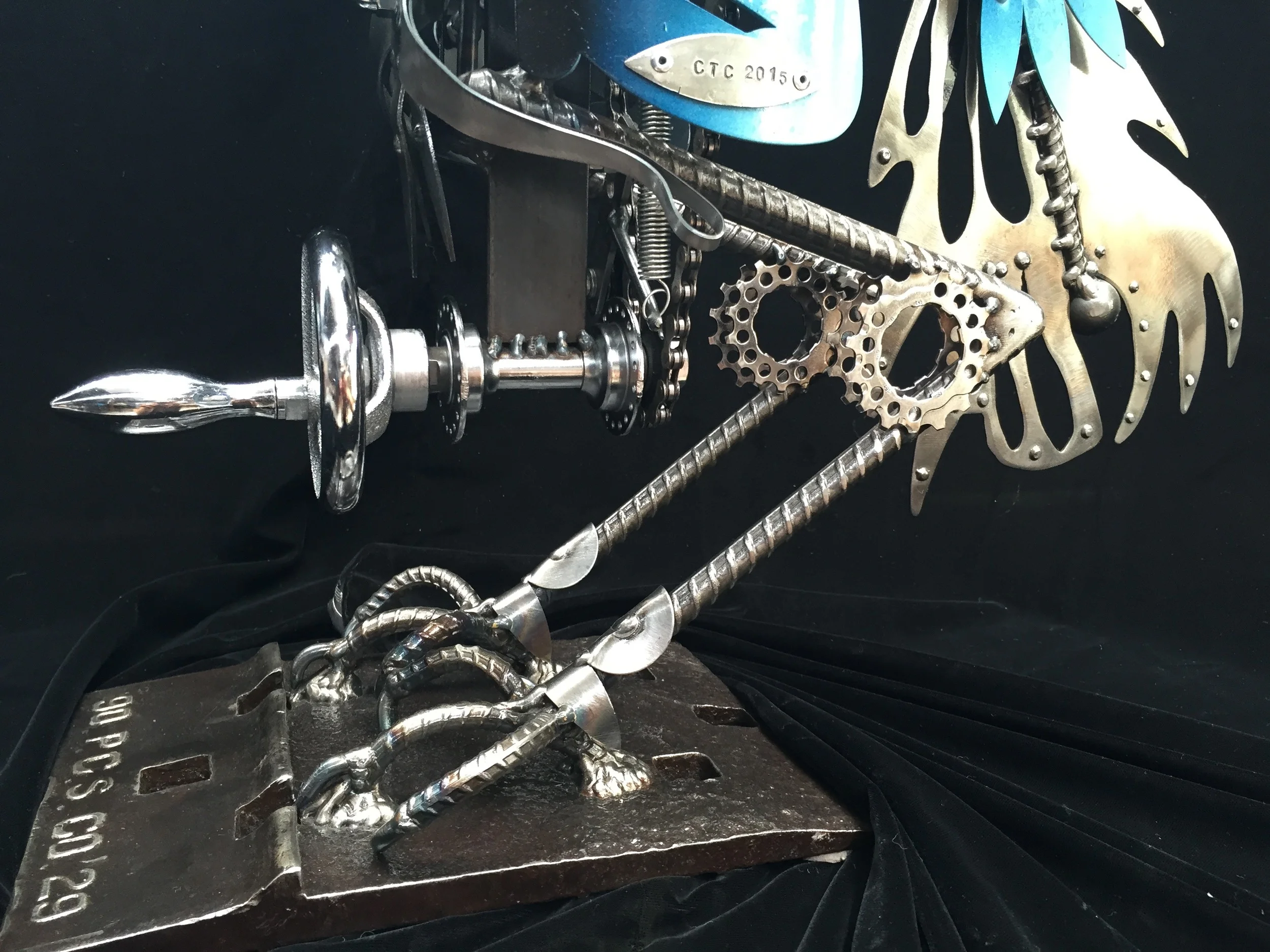 Kinetic Sculpture Hand Crank detail by Chris Cole Commissioned for Tillamook 004