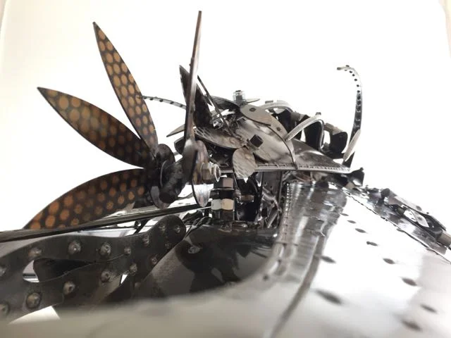 Chandelle Kinetic Sculpture by Chris Cole steel detail 008