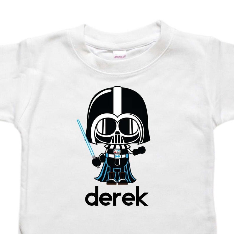 Personalized Baby Bodysuit Or Toddler Shirt Darth Vader Star Wars Bellingham Baby Company Personalized Baby Bodysuit Or Toddler Shirt Darth Vader Star Wars Bellingham Baby Company