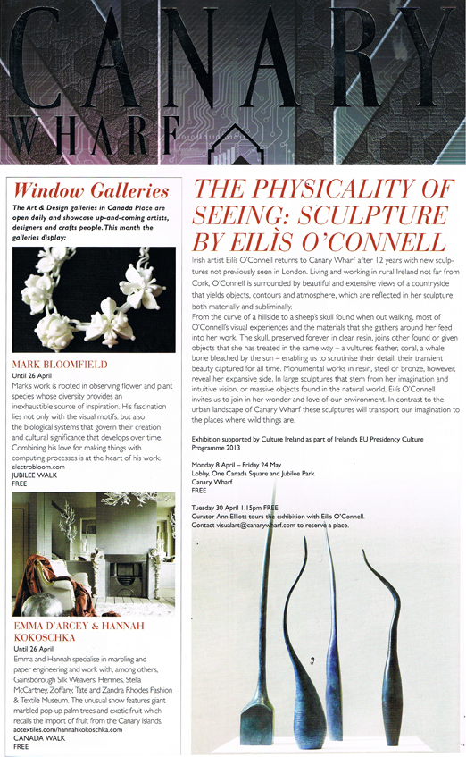 Canary Wharf Group - Hannah Kokoschka Window display