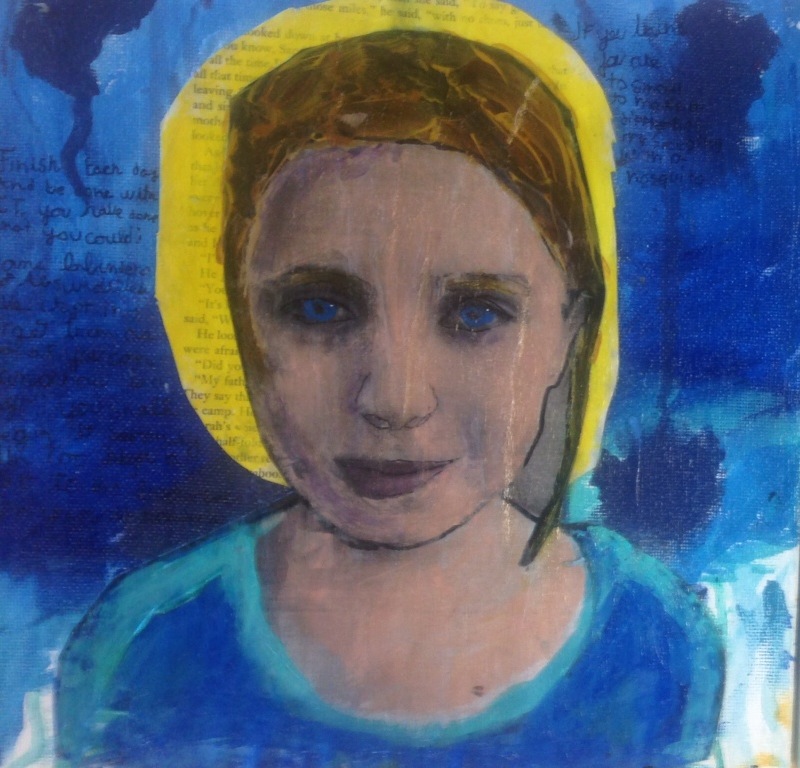 One 10 year old student's multimedia avatar piece complete with writing that expresses a bit about who she is and what she believes. 