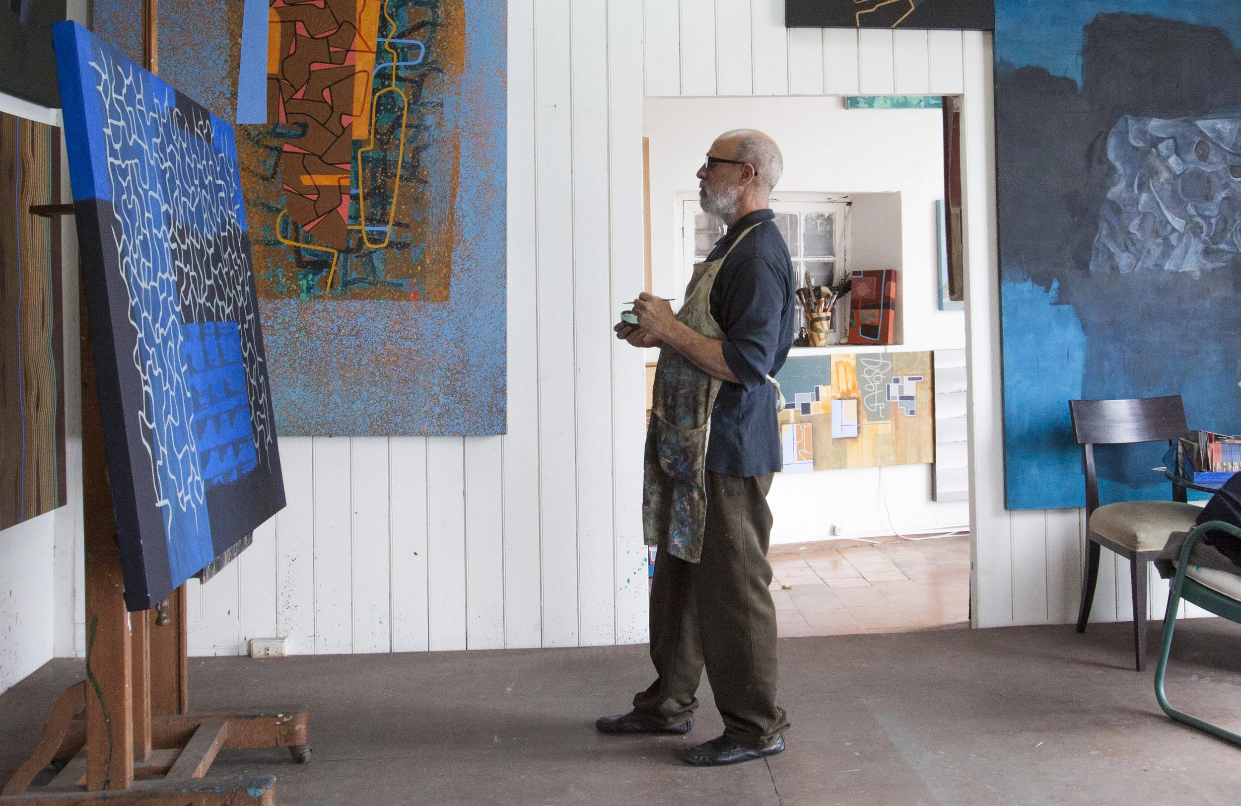 Ricardo Wiesse, at his studio in Lima, Peru.