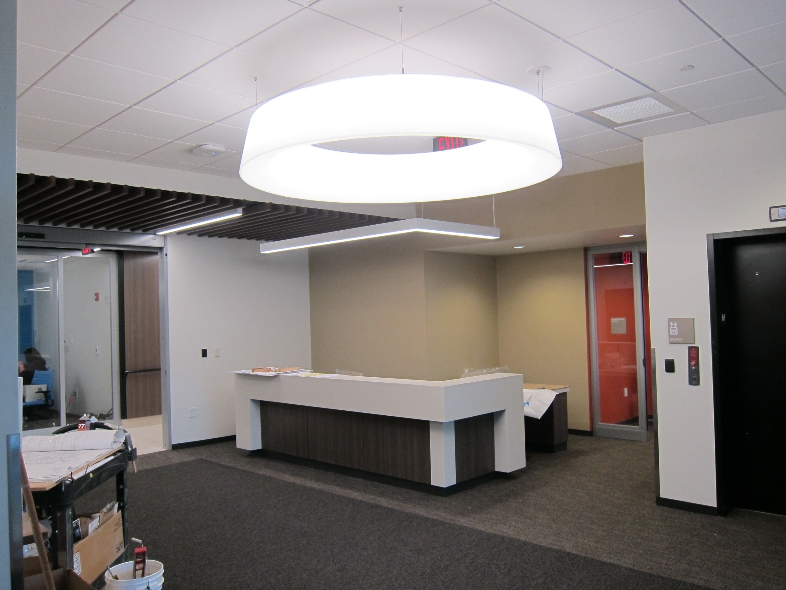 The main entry and reception area