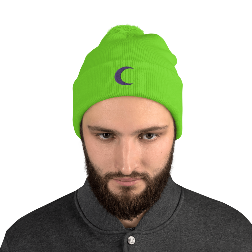 crescent green beanie .png