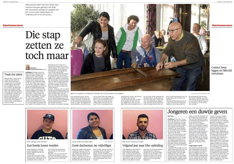 TTT Haarlemmermeer in het Haarlems Dagblad