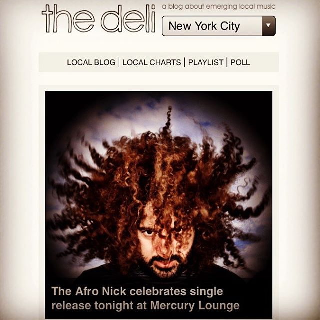 Thanks 🙏 @thedelimag see you tonite @mercuryloungeny with @canetband 
permalink : http://nyc.thedelimagazine.com/40517/afro-nick-celebrates-single-release-tonight-mercury-lounge

Check it out: http://nyc.thedelimagazine.com