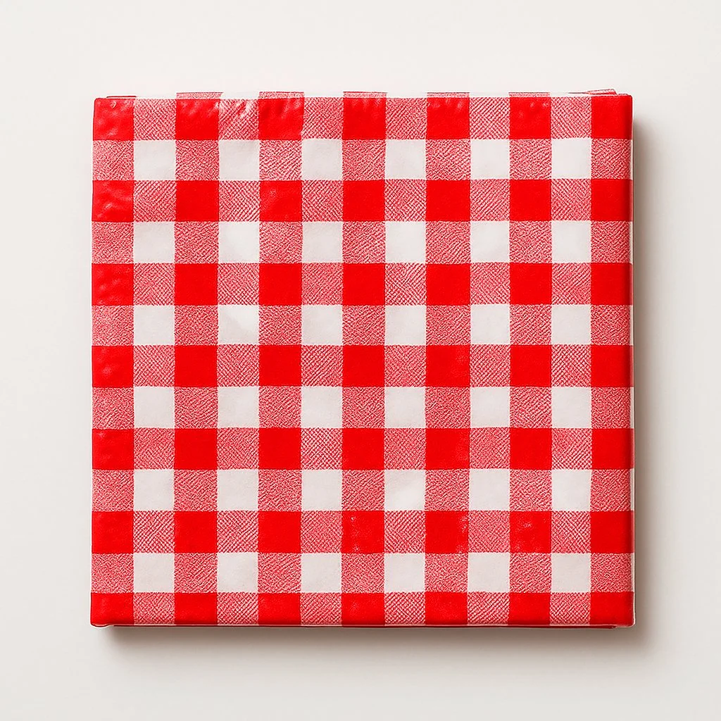 2025 rendering of acrylic paint as a picnic tablecloth