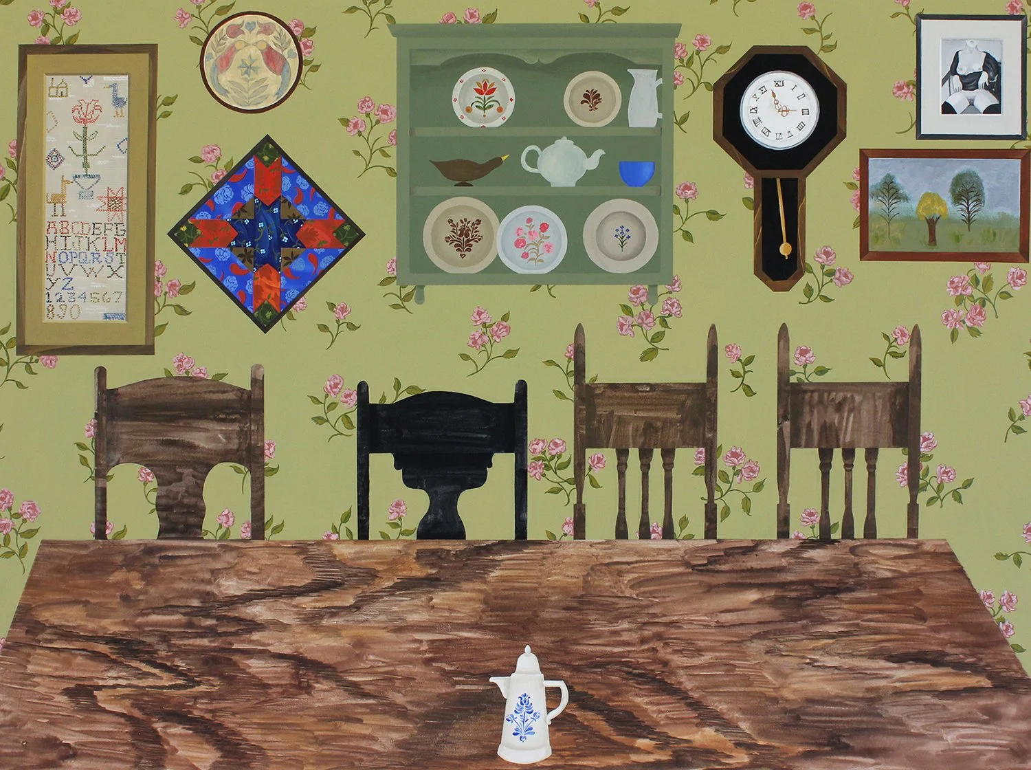 STILL LIFE WITH DINING ROOM TABLE