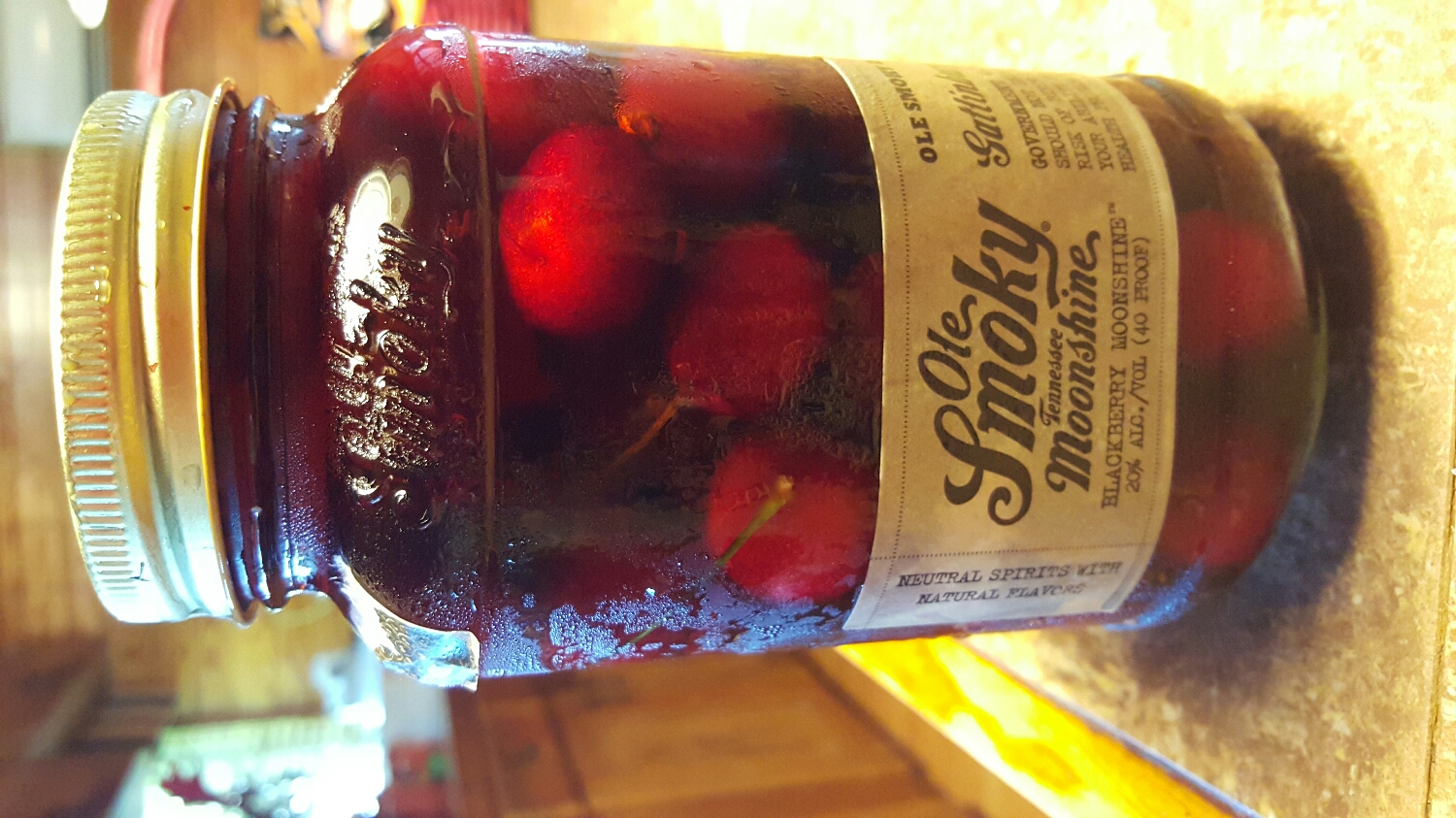 Tennessee moonshine soaked cherries, banana bread toast, foie gras "butter". 