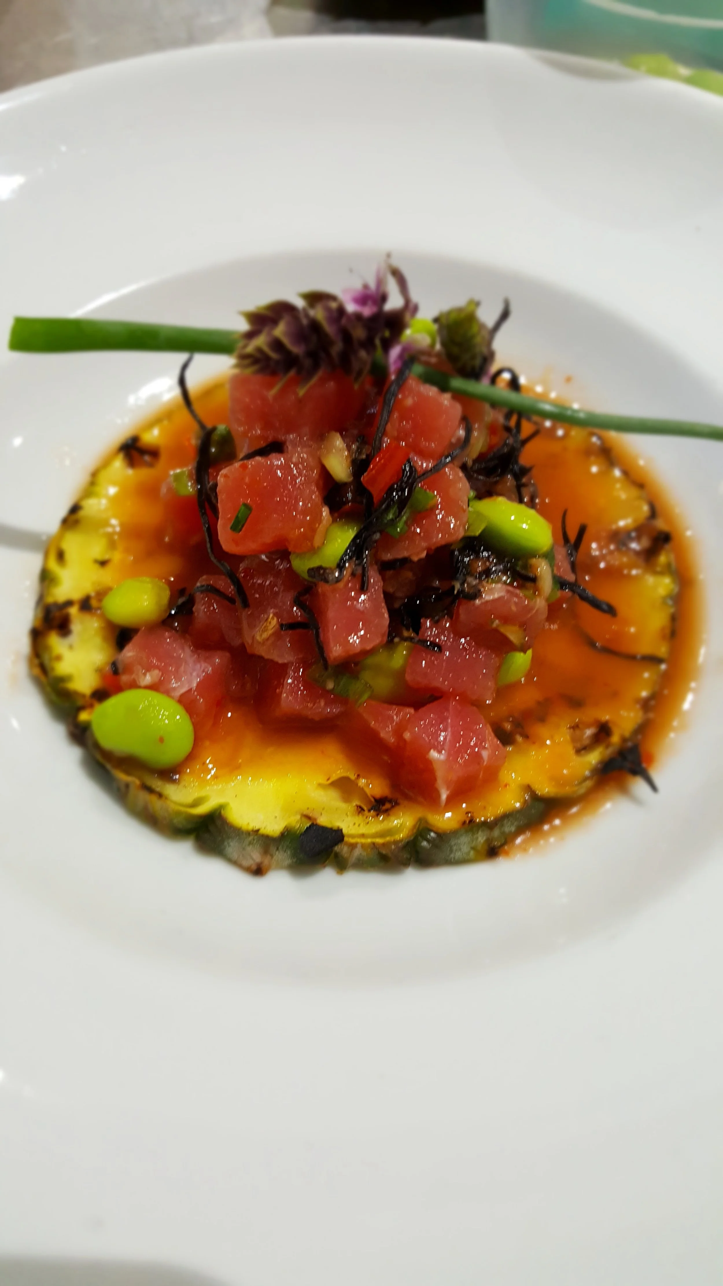 TUNA POKE. serves 4 