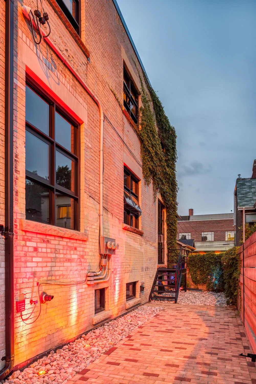 Landscaped courtyard