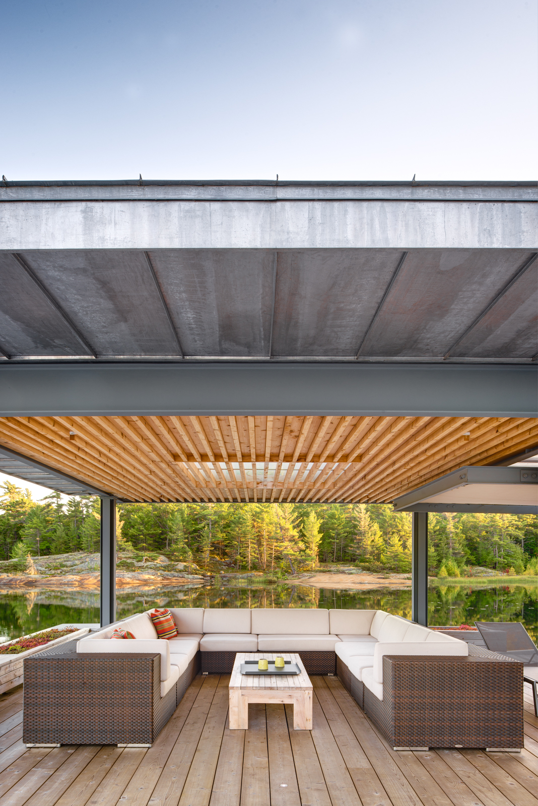 Detail of outdoor living room