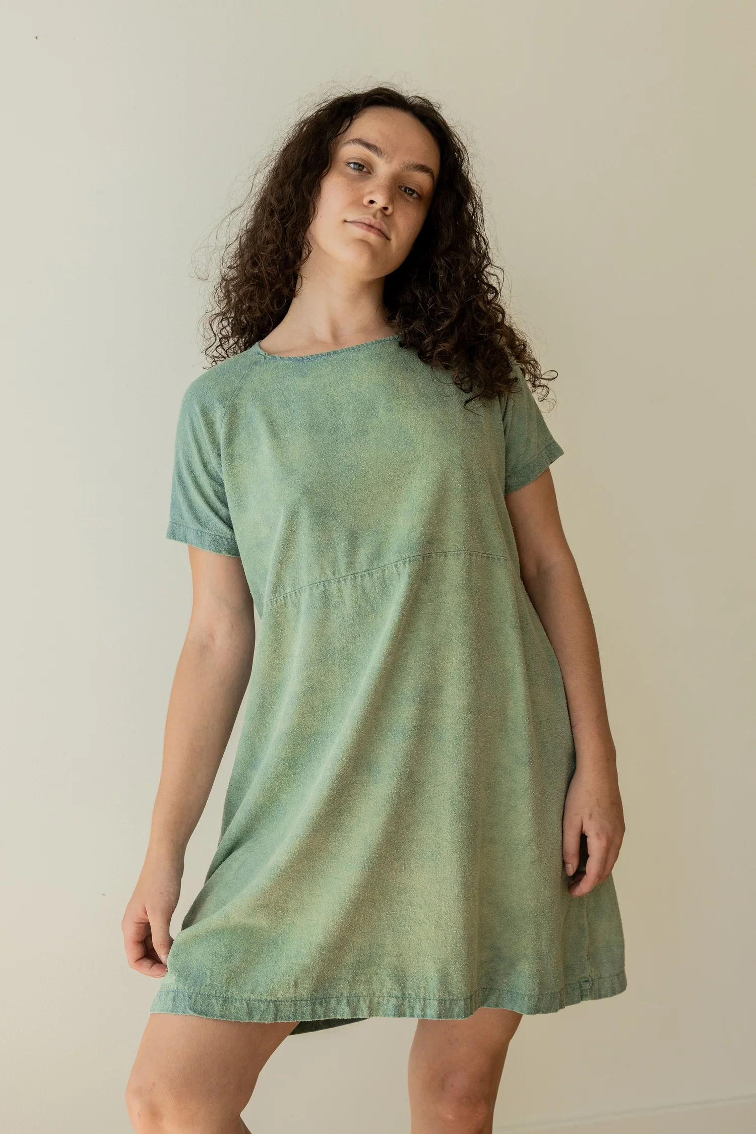 silk noil dress Carolyn Raw Silk Slip Dress NA NIN