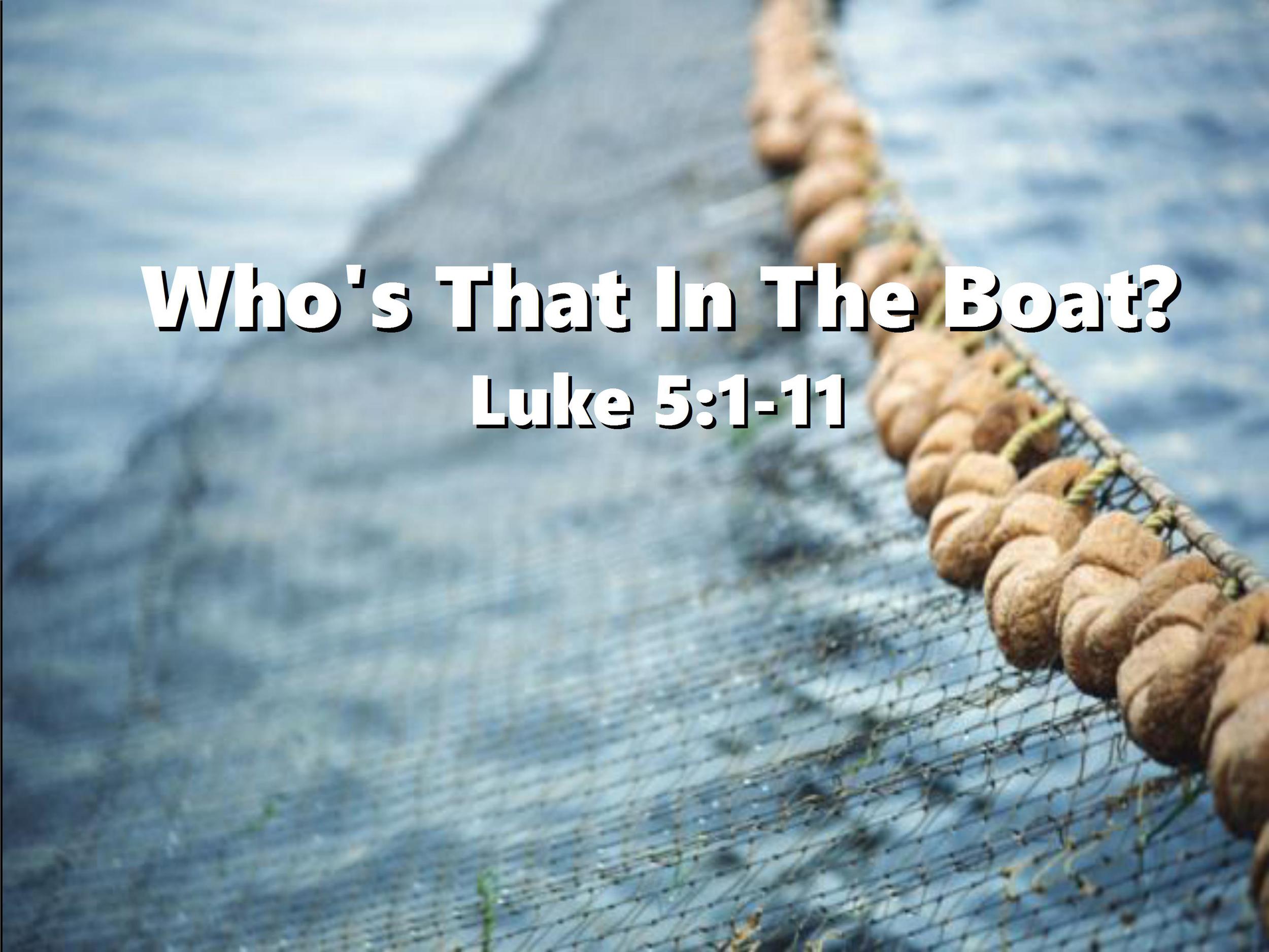 Who's That In The Boat?