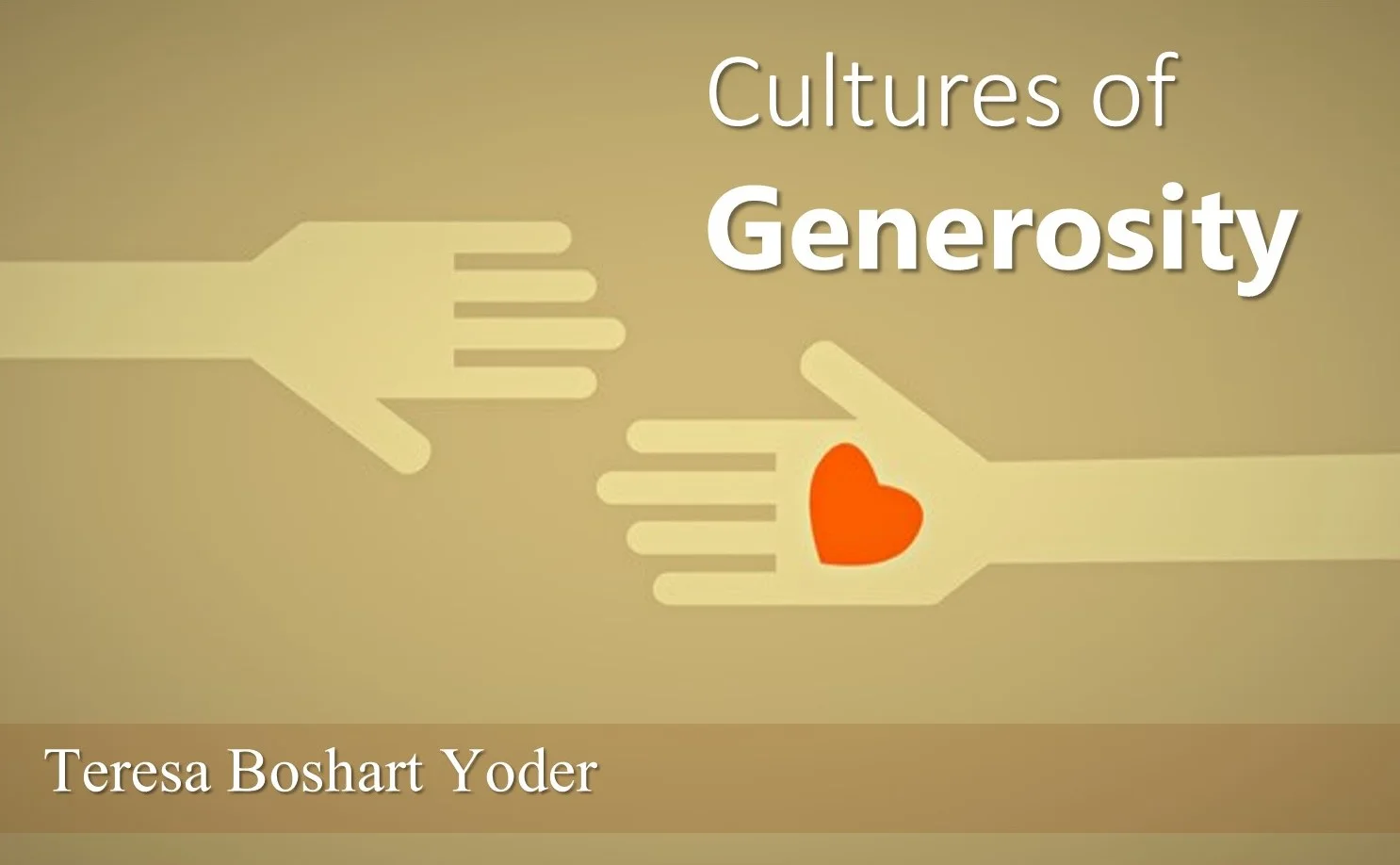 Cultures of Generosity