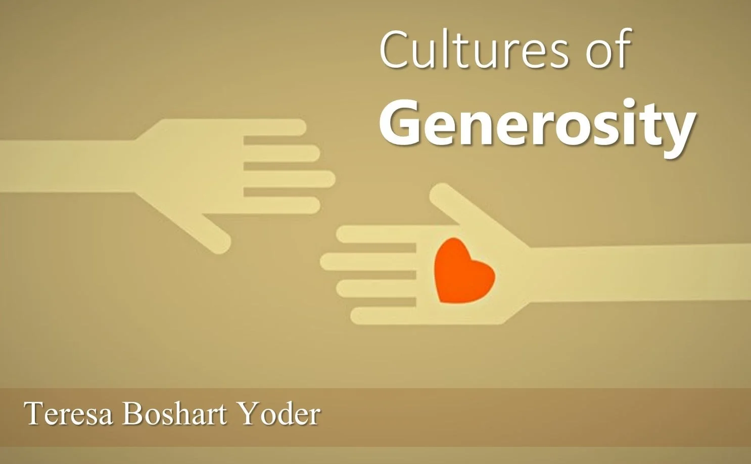 Cultures of Generosity