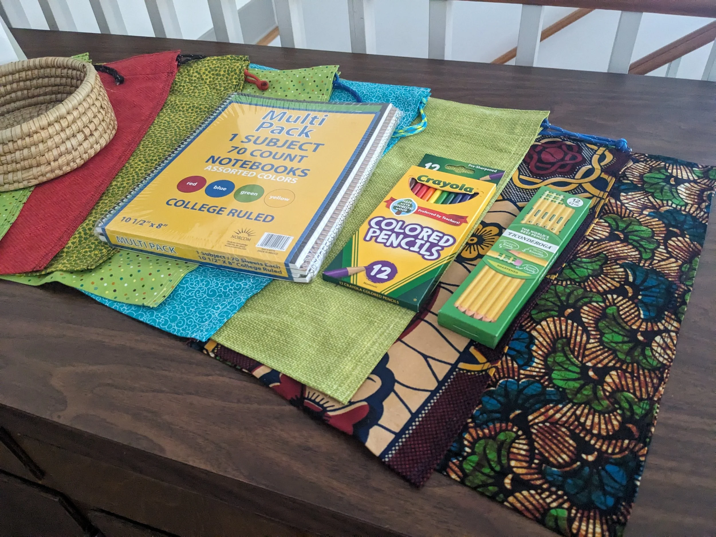 Homemade bags for school supplies