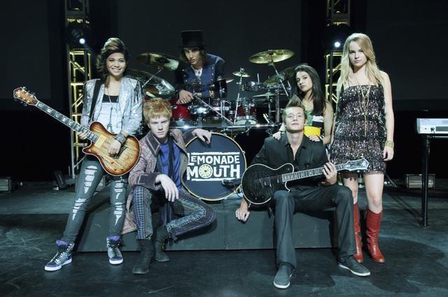 Nick Roux and the rest of the cast of "Lemonade Mouth".