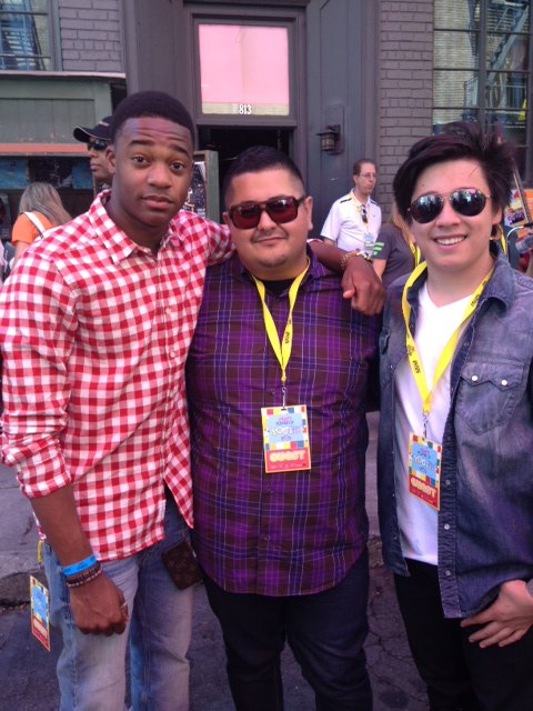 Chris with Milton Perea and Tristan Pasterick at Variety's 2012 Power of Youth event.